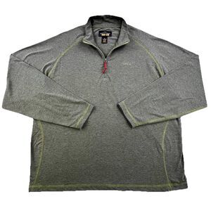 Orvis Trout Bum 1/4 Zip Pullover Men’s XL Green Fishing Shirt Lightweight